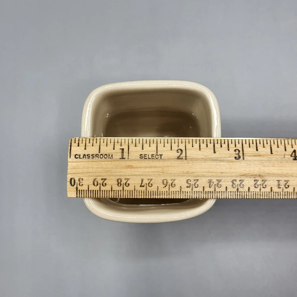 Longaberger Mayonnaise Jar Ceramic Condiment Pot Lid Cream Farmhouse Replacement